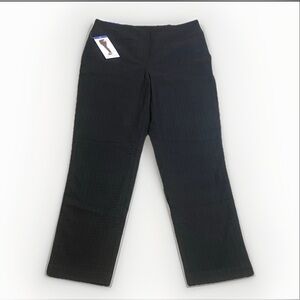 S.C. & Co. Black Slim Leg Trousers Pull On Textured sz 10
